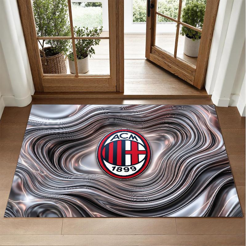 AC Milan Design Crystal Velvet Rug Soft Decorative Mat for Bedroom Entrance