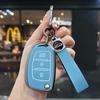 Zinc Alloy Leather Car Folding Key Cover Case Holder Keychain for Hyundai Avante I10 I20 I30 HB20 IX25 IX35/45 TUCSON Accessorie