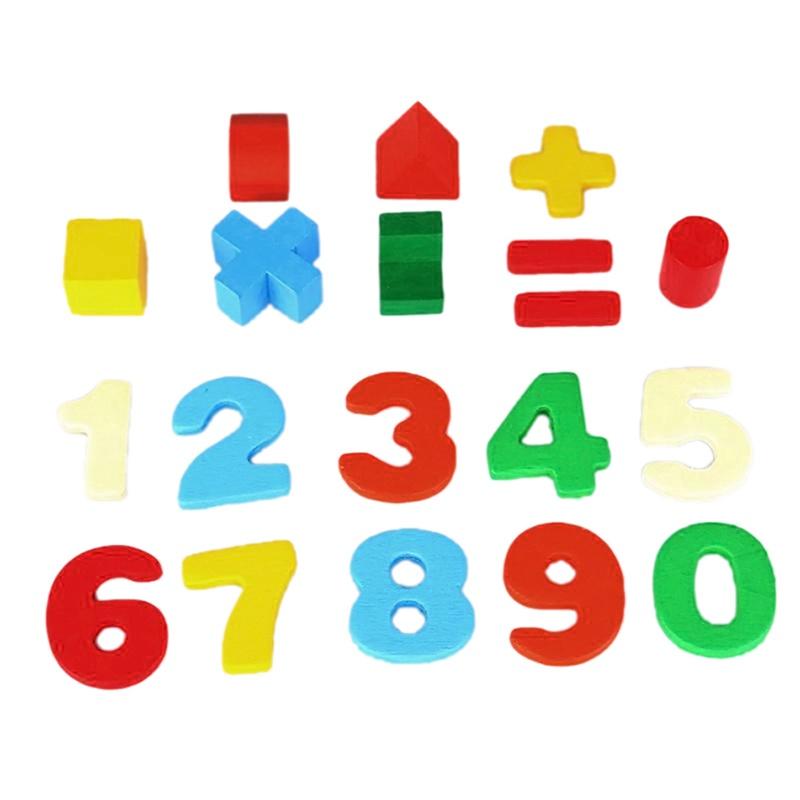 Děti Miminko Kluci Holky Hrají Hry Dřevěné Digitální Číslo Domeček Stavební Kostky Hračka