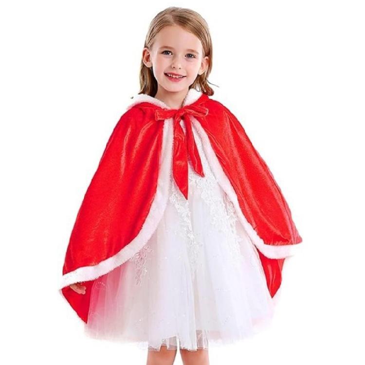 Princess Dressing up Costumes Princess Cloak with Hood Furs Short Hooded Cloak Cosplay Halloween Christmas Costumes