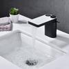 New Bathroom LED Digital Basin Faucet White Water Power Basin Mixer Brass Temperate Display Faucets Smart Water Taps