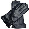 European & American Men's Sheepskin Leather Gloves with Wool Lining - Winter Warm, Plus Velvet, Windproof.