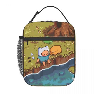 Abenteuer Cartoon Hunde Zeit Malerei Isolierte Lunchtasche Lebensmitteltasche Wiederverwendbare Thermokühlertasche Lunchbox Für Reisen