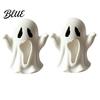 Festival Atmosphere Ornament 3D Printed Ghost Figurine Spooky Small Statue Halloween Decorative Figurines Cute Desktop Decoration for Party Tabletop