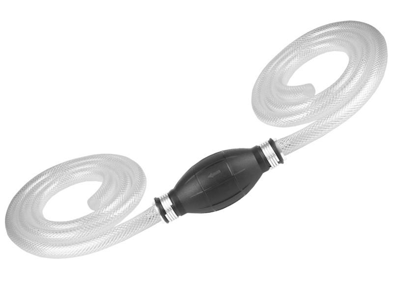 Fuel Hand Pump - 2 X 10 Mm X 1 M Hose + Bulb