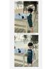 Children's Long Sleeve Plaid Patchwork One-Piece Swimsuit - Quick-Drying Swimwear for Beach & Holiday