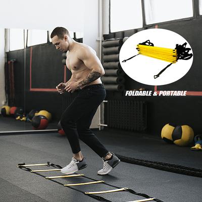 Agility-Geschwindigkeitsleiter-Set mit 12 Sprossen, 19,7 Fuß, für Fußball-Fußball-Fitnesstraining