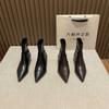 Pointed head height increases, legs are long, short boots, elastic boots, trendy bare boots, European thin and fashionable