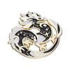 Charming Metal Crane Shape Brooch Fashionable And Decorative Enamel Pin All For