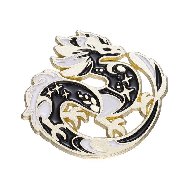 Charming Metal Crane Shape Brooch Fashionable And Decorative Enamel Pin All For