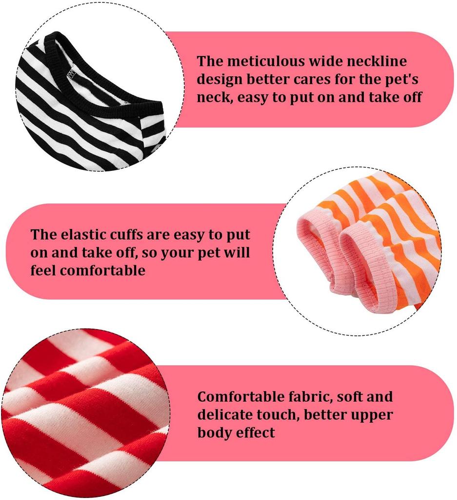 Summer Stripe Dog Tshirt Vest Pet Clothing for Small Dogs Yorkshire Terrier Shih Tzu Shirts Puppy Cat Clothes chaleco para perro