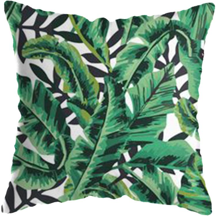 Soft Pillow Cushion Covers 45x45 Cm Decorative Pillows Throw Green Patterns Pillowcase for Sofa Home