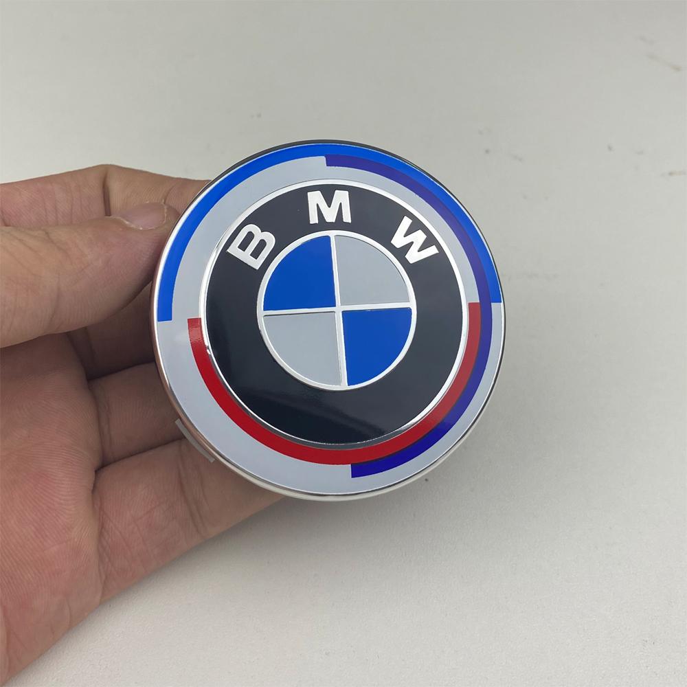 ta30-4Pcs 56/68mm Wheel Center Caps Emblem Badge For BMW 50th Anniversary E90 E60 F10 F20 G20 G30 E53 E85 E70 E84 F48 1/3/5/7 Series