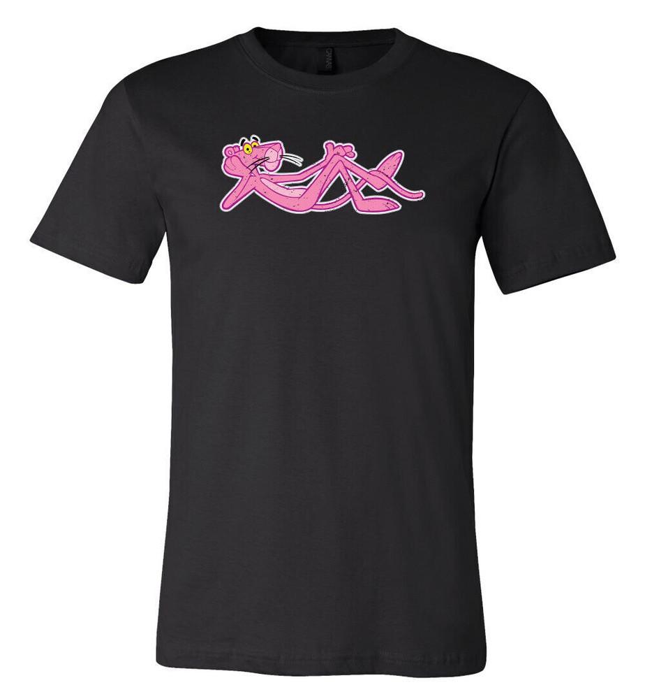 Футболка с потертым логотипом Розовой Пантеры 6 Размеров S-5XL! Быстрый корабль! Футболка Unisex XXL