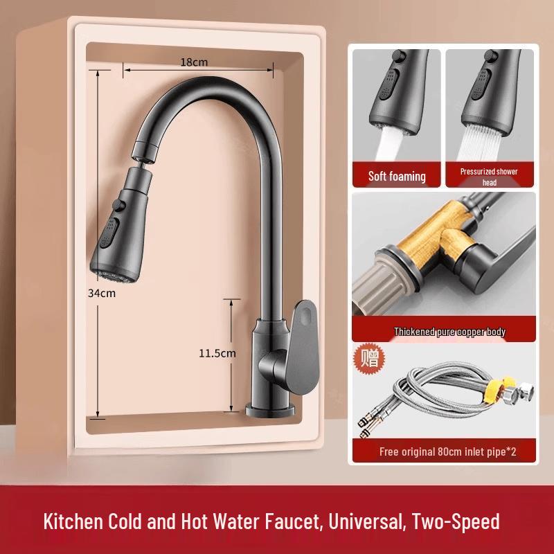 PKSUKB Kitchen Faucet with Hot & Cold Water