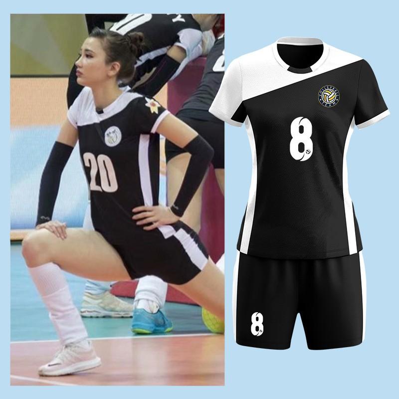 Women Men Volleyball Jersey Set Short Sleeve Training Uniforms Sports