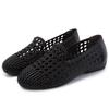 Fashion GKTINOO 2025 Summer New Genuine Leather Sandals For Women Hand-woven Hollow Flat  Soft Sole Large Size Women's Shoes