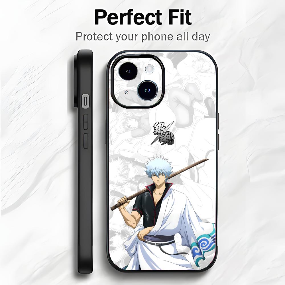Funny Classic Anime G-Gintama Phone Case Phone Case Soft Packaging Lightweight For iPhone17 16 15 14 13ProMax