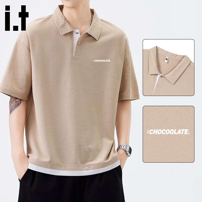 

CHOCOOLATEit Men s American Style Heavyweight Loose Short Sleeve Polo Shirt XL