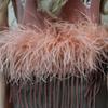 Ostrich Top Single Layer, Colorful Feather Wedding Dress Stage Decoration Diy Accessories Large Feather