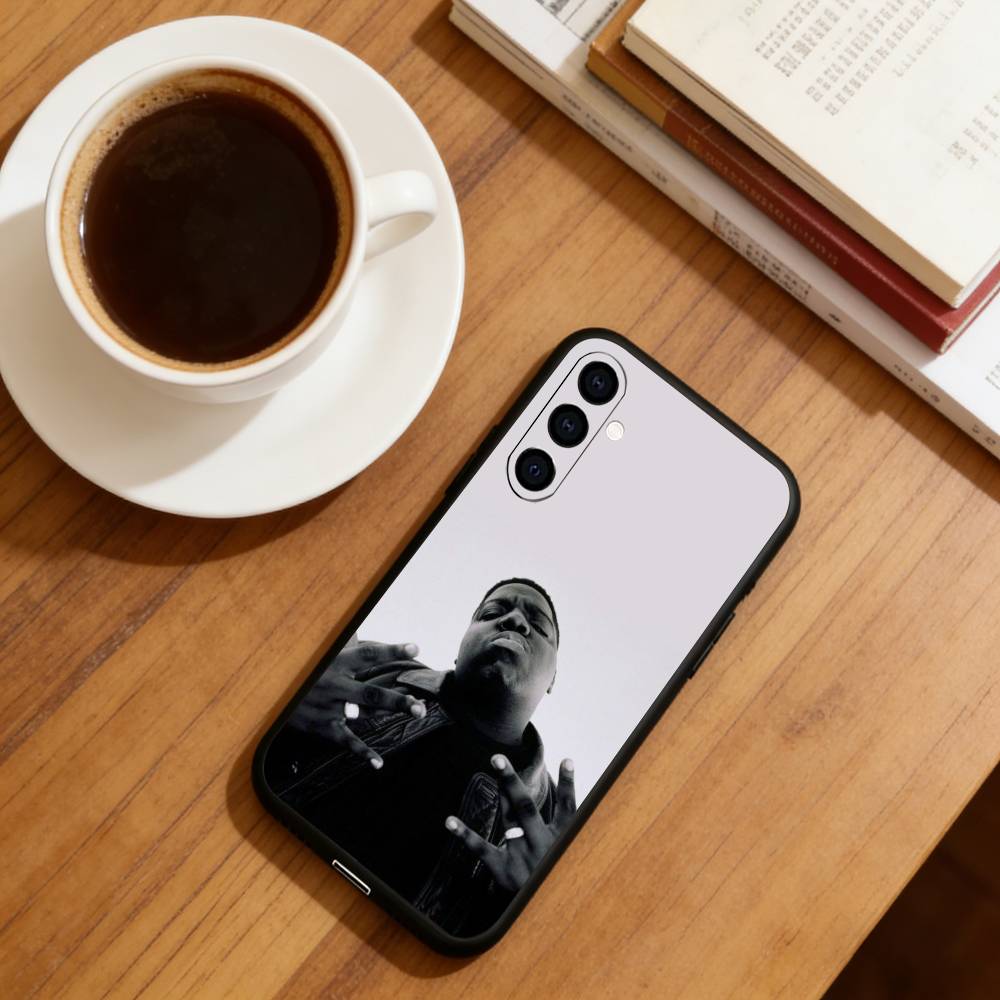 Rapper B-Biggie Smalls Phone Case For Samsung Galaxy A73,A72,A71,A70,A53,A52,A51,Soft Silicone Black Cover
