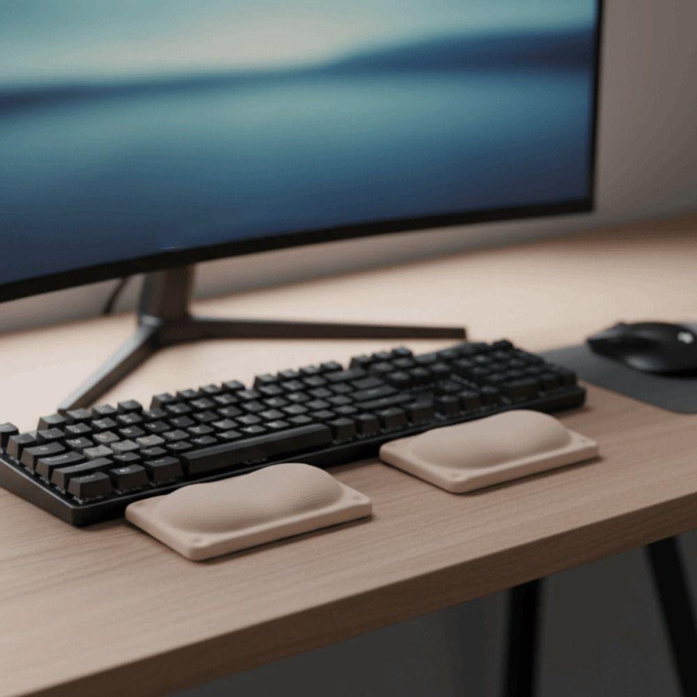 Creative Keyboard Mouse Pad Non-Slip Mouse Wrist Rest Easy To Clean Mouse Wrist Support Mat  Home