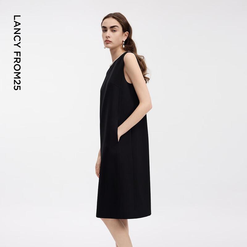 Lanzi Round Neck Sleeveless Midi Dress