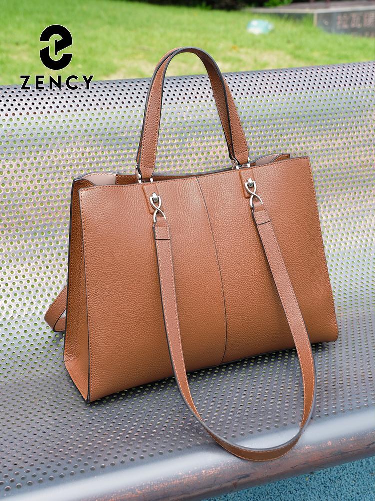 Zency Damen Große Tragetasche Echtes Leder Schultertasche