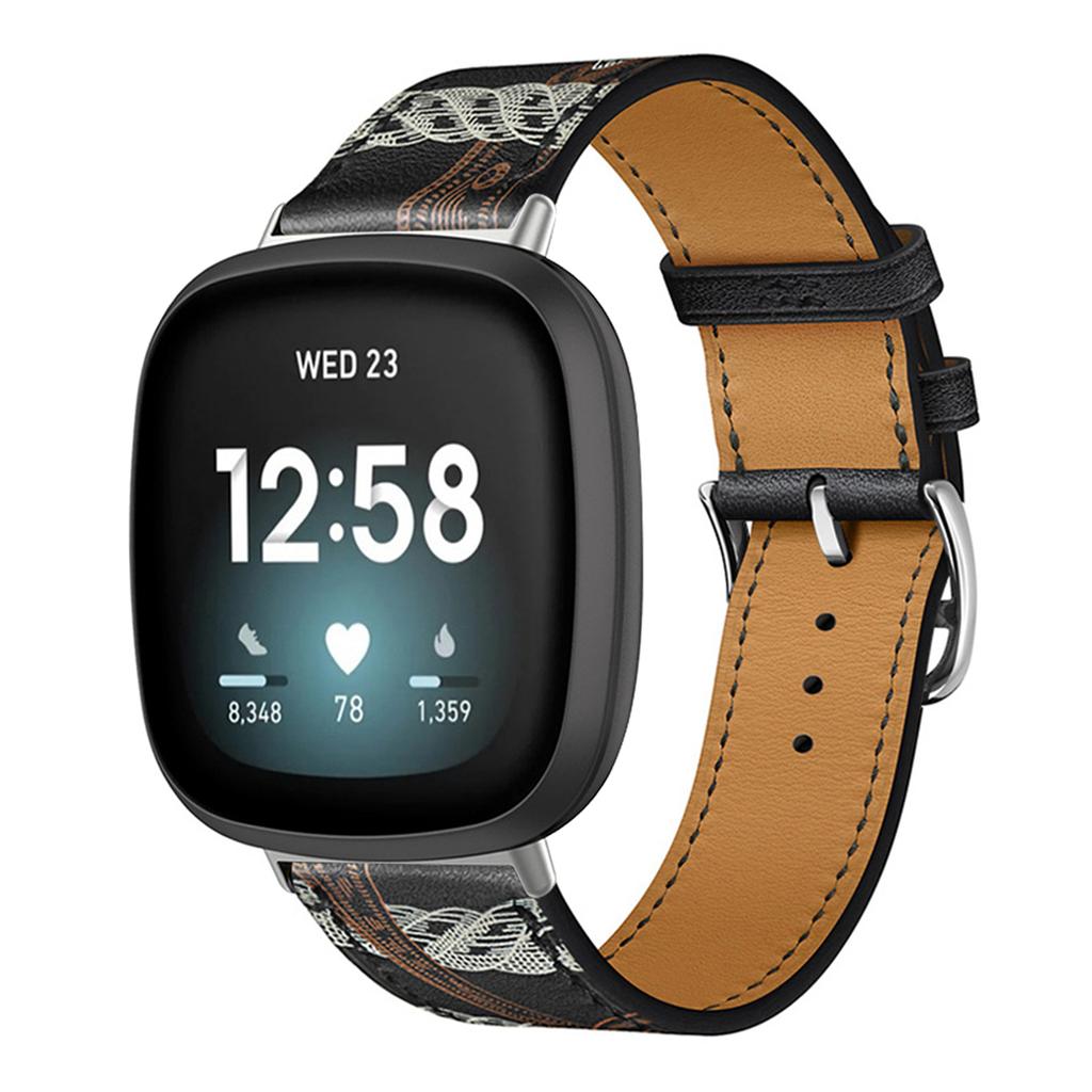 Leather Bracelet Strap For Fitbit Versa 4 3 2 1 Versa Lite Smart Watch Wristband Replacement Strap For Fitbit Sense/sense 2 Watchband