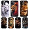 Die Löwen-Handyhülle für iPhone 16 15 14 13 12 Pro Max Transparent Weich für iPhone 11 Pro Max 7 8 Plus XS XR Silikonhülle Capas