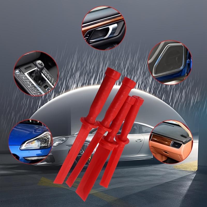 Red Plastic Pry Bar Sold Individually. Car Interior Door Panel Removal Pry Lever. Sheet Metal Dent Assist Tool. Tire Puncture Repair Scraper. Balance