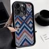 Bohemian Style Sweater Pattern Phone Case For iPhone 16 15 14 13 12 11 Pro Max X XS XR 7 8 Plus Fashion Shockproof Back Cover