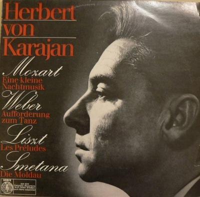LP Record HERBERT VON KARAJAN  Mozart Weber Liszt Smetana 76947 ORBIS Germany Classical Used
