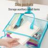 Clear PVC Exam and Storage Bag - Waterproof Handheld Book & Tutoring Bag