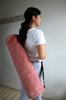 Yoga bag mat jute linen fabric Diamond pattern Pink Organic [Ajee] (yoga case) Hand-woven