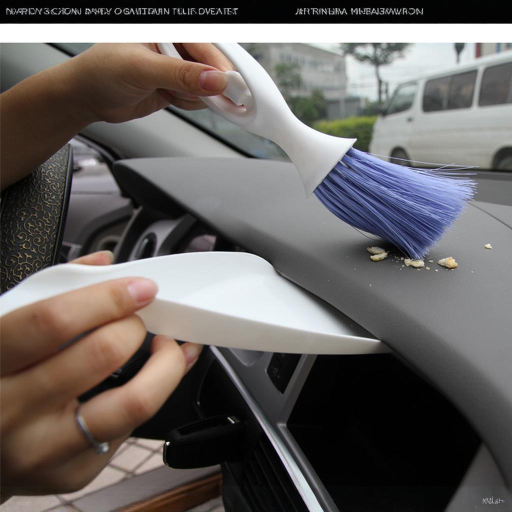 Car Interior Brush Hangable Car Vent Cleaner Car Interior Duster Reusable Cleaning Tool Interior Cleaning Brush For