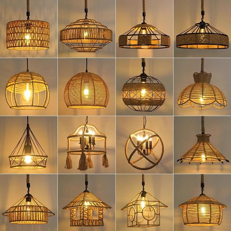 Hemp Rope Industrial Style Chandelier