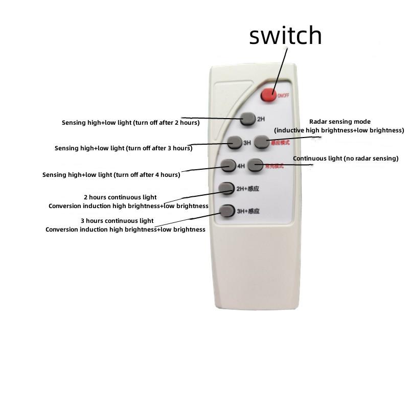 5Set 3.2V 3.7V Solar Lamp Control Board Remote Control Integrated Street Lamp Human Induction Light for Home Wall Lamp Lights