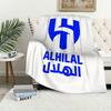 Al Hilal S-Saudi Football Club Blanket Blanket for Couch Sofa Travel Home Hiking Picni Bed Beding Flannel Blanket Birthday Gift