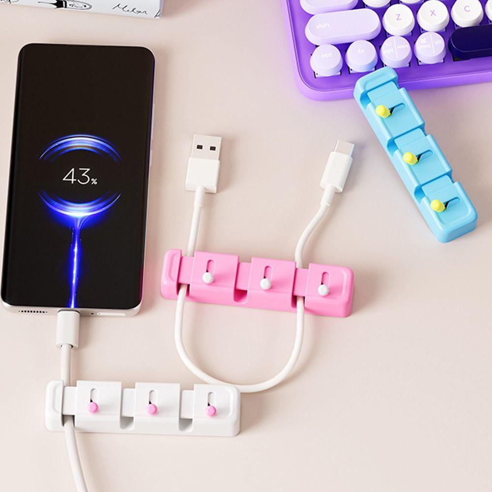 Portable Cable Organizer Wall-mounted Plug Holders New Charging Cable Storage Hook