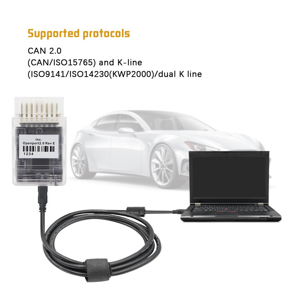 OpenPort 2.0 ECU Flash OBD/OBD2 Tuning Car Diagnostic Tool J2534 Scanner with Recording Disc