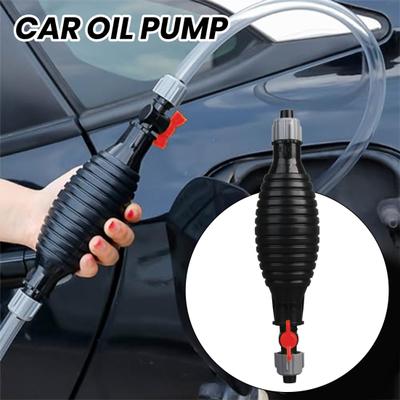 Multifunktions-Flüssigkeitsabsaugpumpe mit PVC-Schlauch, einfach zu bedienende, leichte, tragbare manuelle Kraftstofftransferpumpe, Öl-/Flüssigkeitsheberpumpe