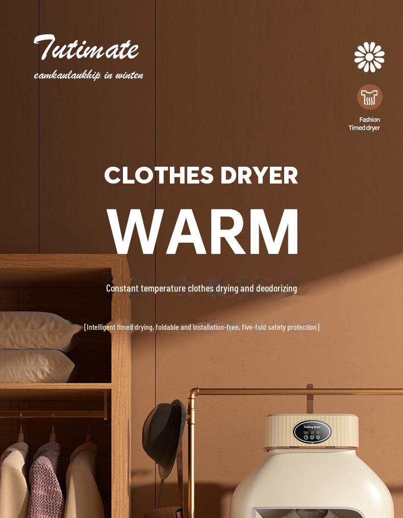 Compact Foldable Baby Clothes Dryer