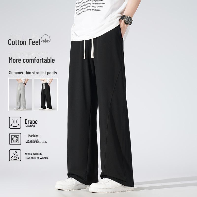 

Мужские летние повседневные прямые свободные спортивные брюки - модные, легкие спортивные брюки 4XL