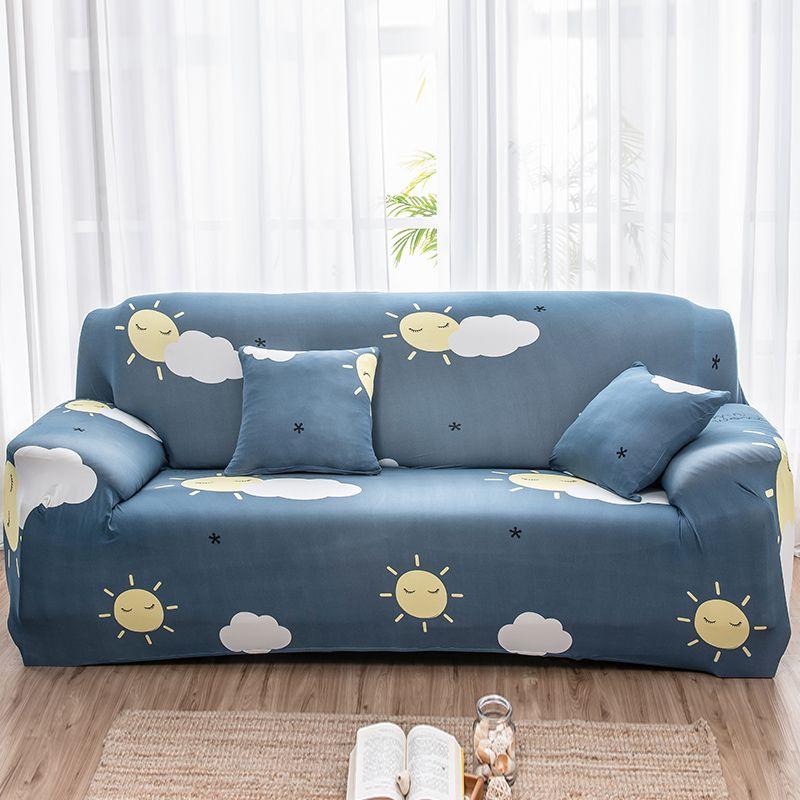 Elastic Floral Printed Sofa Covers for Living Room Strecth Case Pets Kids Anti-dust Big Sofa Slipcovers Couch Cover Chair Cover