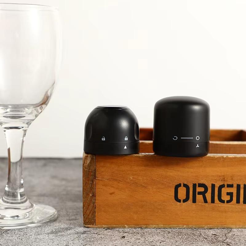 1/2pcs Sealing Red Wine Champagne Stoppers Rotating Leak Proof Reusable Leakproof Stoppers Domestic Kitchen Keep Fresh Tools