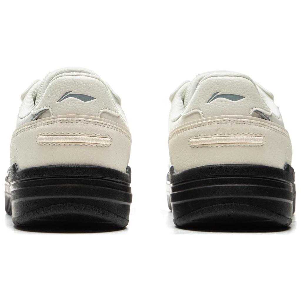 Li Ning Qing Yun Classic Retro Soft Comfortable Thick Sole Height Increasing Resilient Wear Resistant Shock Absorbing Low Top Skate Shoes AGCU308-4