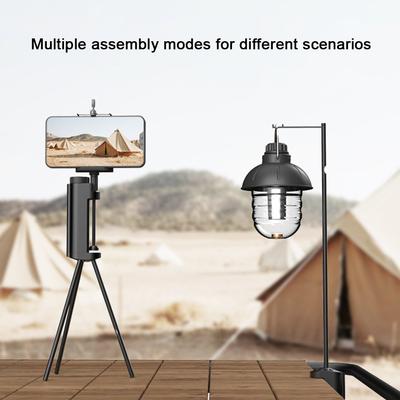 Lightweight Aluminum Alloy Light Holder Foldable Lamp Stand Outdoor Portable Easy To Build Lamp