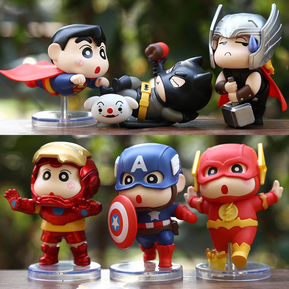 Hero Shin Little Pvc Mini Statue With Surprise Bag For Kids Gift