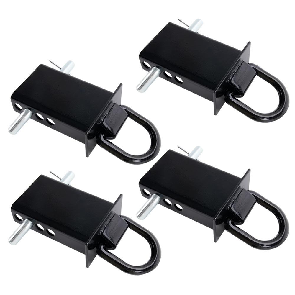 4Pcs Heavy Duty Removable D Ring Stake Pocket tie Down for Utility Trailers and Flatbeds Equipped with Stake Pockets Stake Pocket D-Rings